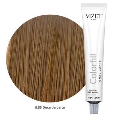 Imagem de Tratamento Tonalizante Colorfill 6.35 Doce de Leite 50gr Vizet