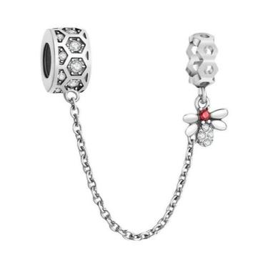 Imagem de Corrente de Prata 925 com Pingente Trevo - Para Pulseiras Pandora, B10