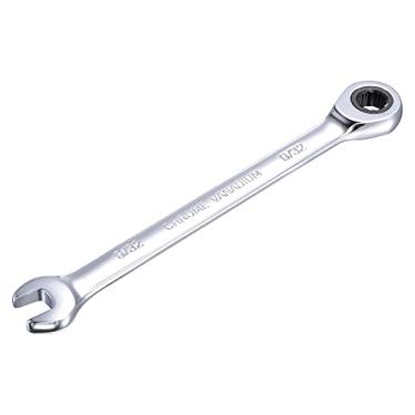 Imagem de uxcell Chave de catraca de 9/81 cm SAE 72 dentes 12 pontos catraca caixa terminada chave inglesa, Cr-V