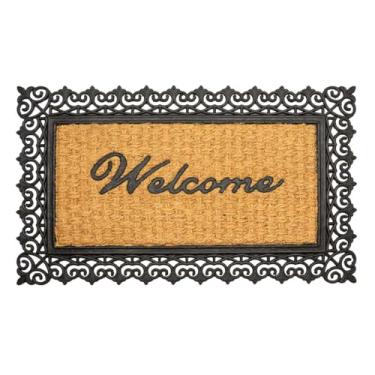 Imagem de Edantex, Capacho Fibra de Coco Prime 24 Bege-Preto 0,45X0,75M