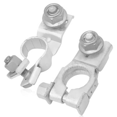 Imagem de Anlseiod Conjunto de terminal de bateria positiva e negativa compatível com 4Runner Corolla RAV4 2007-2023 Terminal de bateria com porca apto para Lexus 2002-2023 Substituição #90982-05054 90982-06059