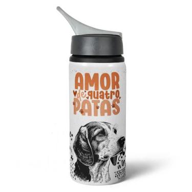 Imagem de Garrafa Squeeze NK - Amor de Quatro Patas - Beagle - JPS INFO