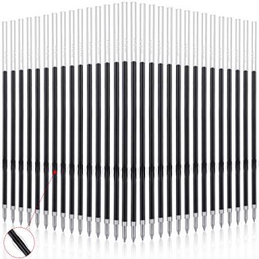 Imagem de Sepamoon 30 refis de caneta esferográfica retrátil, refil de tinta de gel para canetas retráteis de 0,7 mm (azul)