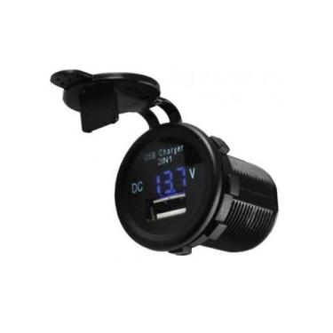 Imagem de Voltimetro 12v + USB NIPPON AMERICA IS-LD-USBVS-12