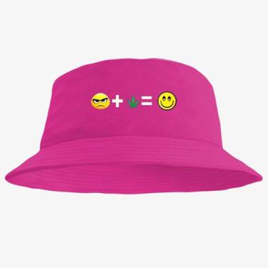 Imagem de Chapéu Bucket Hat Estampado Emoji - MP Moda Masculina, Único, Pink