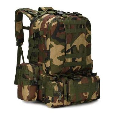 Imagem de Mochila Tática Militar Camping - 55 Litros - Impermeável - Tem Tudo On