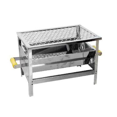 Imagem de Churrasqueira Pequena Inox sem Pé 38x25cm - ROA