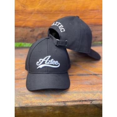 Imagem de Boné Aztec Strapback Escrita Baseball Preto