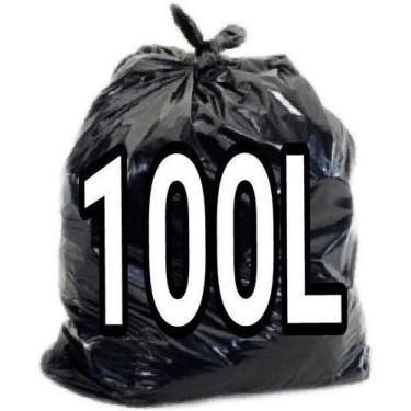 Imagem de Saco De Lixo De 100 Litros Comum C/ 100 Unidades - HIGIPACK