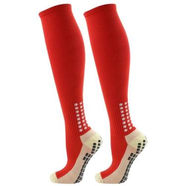 Imagem de Meião Para Futebol futsal Antiderrapante Cano Longo adulto unissex - S