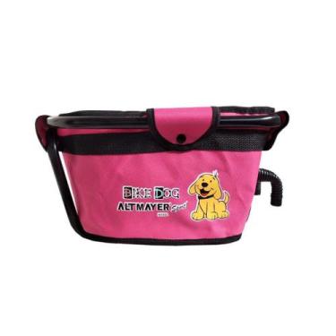Imagem de Cadeirinha Cestinha Bike Dog para Bicicleta Rosa Altmayer AL59, Rosa