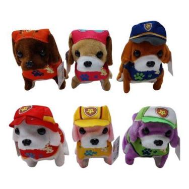 Imagem de Kit Com 6 Cachorro Eletronico Da Patrulha Canina Late Anda - Romã Atac