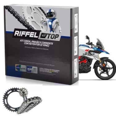 Imagem de Kit Relação c/ret Bmw G 310r E Gs 310 Riffel Aço 1045