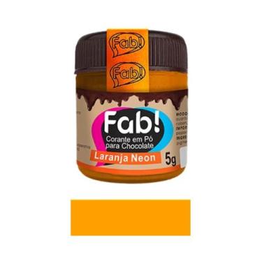 Imagem de CORANTE EM PÓ P/ CHOCOLATE NEON 5g FAB!, Laranja