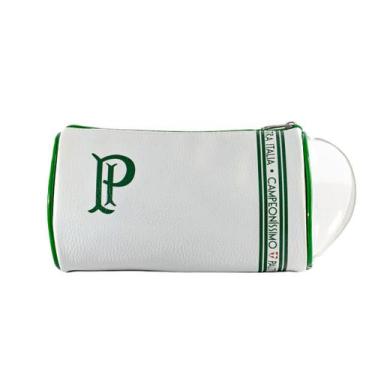 Imagem de Necessaire Redonda Palmeiras Branca Oficial - Sude