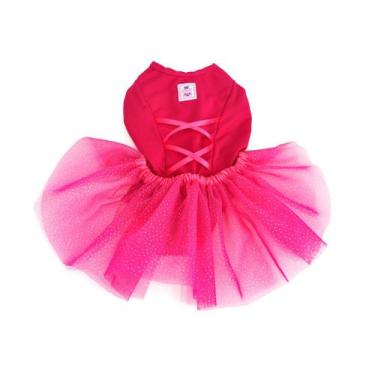 Imagem de Vestido Bailarina para Cachorro e Gato Pet - Bichinho Chic, Rosa, 2