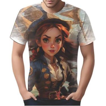 Imagem de Camiseta Camisa Tshirt Estampa Pirata Alto Mar Navios HD 2 - Enjoy Sho