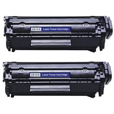 Imagem de Kit 2x Toner Compatível 12A Q2612A 1010 1020 1022