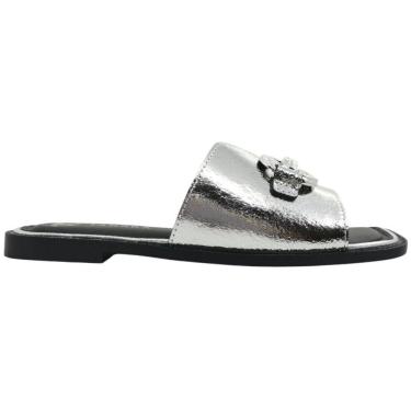 Imagem de Tamanco Feminino Slide Casual Dia a Dia Passeio Trabalho em Couro Conforto Tanara T8791