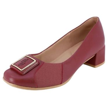 Imagem de Sapato Feminino Conforto Elegante Salto Baixo Usaflex