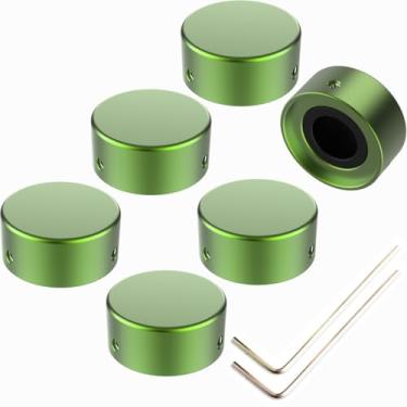 Imagem de SOLUTEK Topo de pedal para pedais de guitarra verde, pacote com 6