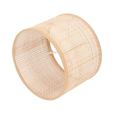 Imagem de Abajur de Vime Cesta de Tecido Capa de Luz Vintage E27 E14 para Lustre de Chão de Mesa [decoração ]