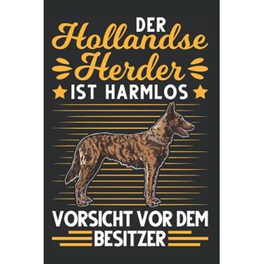Imagem de Hollandse Herder Notizbuch: Hollandse Herder Besitzer Holland Schäferhund / 6x9 Zoll / 120 gepunktete Seiten Seiten