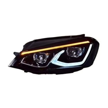 Imagem de Estilo de carro compatível com VW Golf 7 Farol 2013-2017 Todos os faróis de LED DRL Farol de cabeça Lente do projetor Farol baixo alto Acessórios