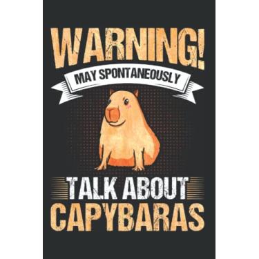 Imagem de Notebook With Capybara: May Spontaneously Talk About Capybaras / 6x9 Inches / 120 graph Sites
