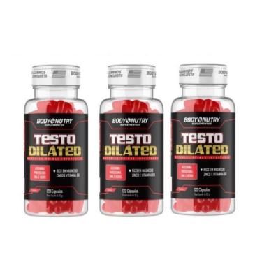 Imagem de Kit 3x Dilated 120 cápsulas com Boro, Arginina + Vitaminas e Minerais-Unissex