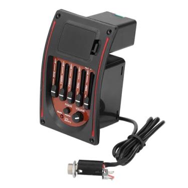 Imagem de Pré-amplificador de Guitarra Acústica 5 Bandas EQ Tuner Amp para Guitarristas Material Metal e Plástico
