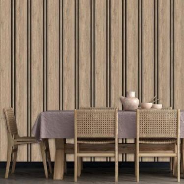 Imagem de Papel De Parede Adesivo Ripas Envelhecido Carvalho Madeira - LRP