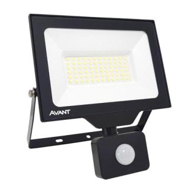 Imagem de Refletor Led Avant 50w 6500k Com Sensor Presença Bivolt