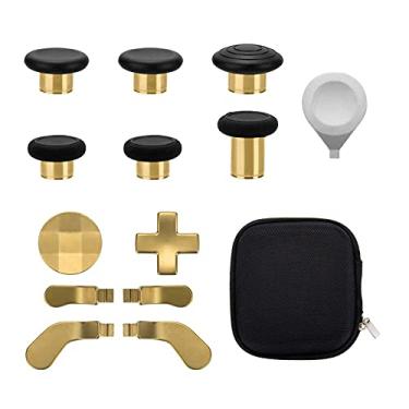 Imagem de CometSouth 13 in 1 Metal Thumbsticks for Xbox One Elite Series 2, Elite Series 2 Controller Accessory Parts, Gaming Accessory Replacement, Metal Mod 6 Swap Joystick, 4 Paddles, 2 D-Pads, 1 To