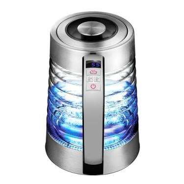 Imagem de Nkove Chaleira Elétrica Nkove, Caldeira De Água Quente Com Controle De Temperatura De 1,8 L, Sem Contato De Plástico Com Água, Desligamento Automático, Mantém Aquecido, Sem Fio Com Luz Led Para Chá