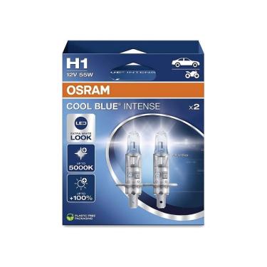 Imagem de Par de lâmpadas Osram Cool Blue Intense H1 55W - 64150CBN