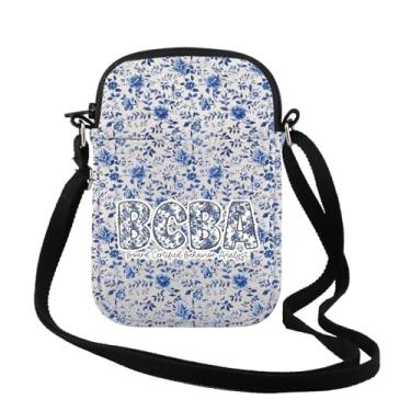 Imagem de TSOTMO Floral Behavior Analyst Gift BCBA Board Certified Behavior Analyst Crossbody Bag RBT ABA Therapist Gift for Her, Bcba Cr