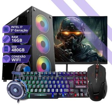 Imagem de Pc Gamer MRP Informatica Completo Processador Intel Core I7 3.4GHz Mem