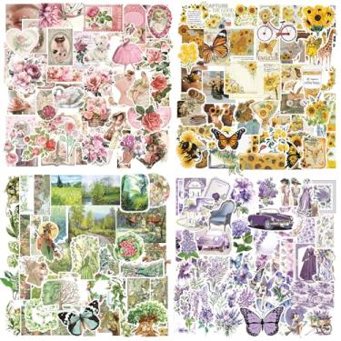 Imagem de Wavamawa Kit de scrapbook de estética vintage de 400 peças: adesivos de planejador, suprimentos de artesanato Washi e vinil para diários, adultos, adolescentes, acessórios de diário de balas