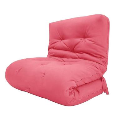 Imagem de Futon Solteiro Dobrável Oriental Confort Plus Goiaba