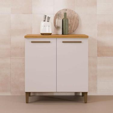 Imagem de Balcão Ouro Master Arte Móveis, Cinamomo/ Off White