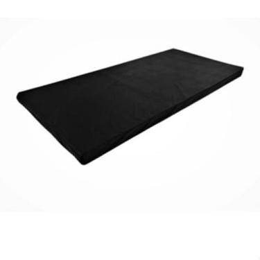 Imagem de COLCHONETE PRETO ACADEMIA / YOGA / PILATES - 90x40x3cm - DUPLA COSTURA