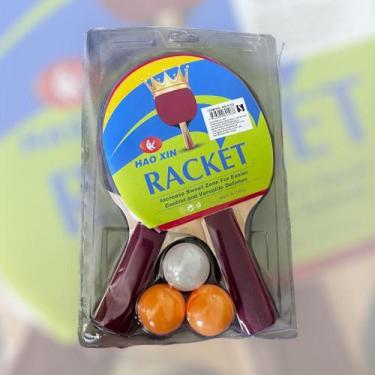 Imagem de Kit Ping Pong Tênis de Mesa Raquetes e Bolinhas Sem Rede - NS