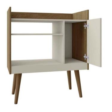 Imagem de Aparador Buffet Cantinho do Café Balcão com 1 Porta Prateleira e Nicho