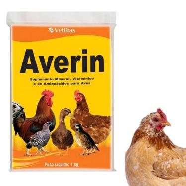 Imagem de Suplemento Vitaminico E Mineral Averin 1Kg Coccidiose P/ Pássaros Aves