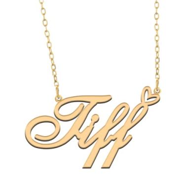 Imagem de A168A Colar com nome personalizado personalizado banhado nome colar para mãe filha amizade mulheres dia dos namorados Natal aniversário ano novo, Metal, Sem Pedra Preciosa Não aplicável