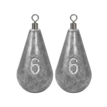Imagem de BLUEWING Fundição Sino Sinkers Giratórios Pesos de Pesca Drop Shot Dipsey Chumbo Água Salgada, 170 g - 2 peças