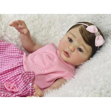 Imagem de Bebê Reborn Boneca Menina - Mama, Faz Xixi E Toma Banho