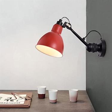 Imagem de HOSETEON Luminária de parede europeia - Personalidade Po Modernoom Luzes de Parede Retro Indurial Vento Corredor Lâmpada Cabeceira Apartamento - E27 Arandela de LED com Parafuso Swing