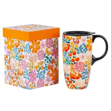 Imagem de Topadorn Canecas de cerâmica Caneca de café com latte de porcelana com caixa de presente, 500 ml